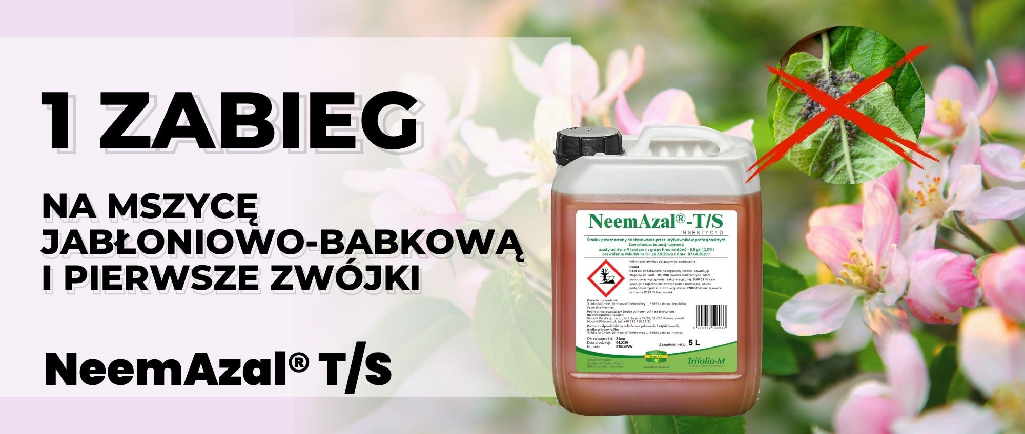 NeemAzal na nszycę jabłoniowo babkowa
